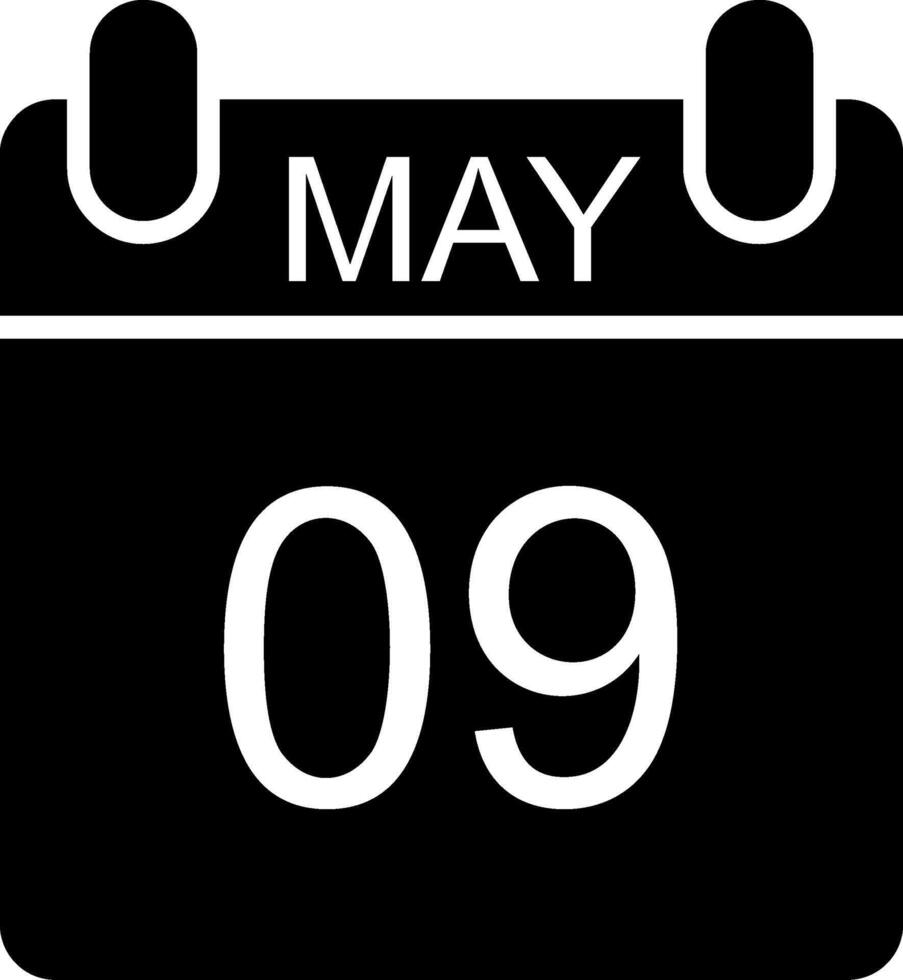 May Glyph Icon vector