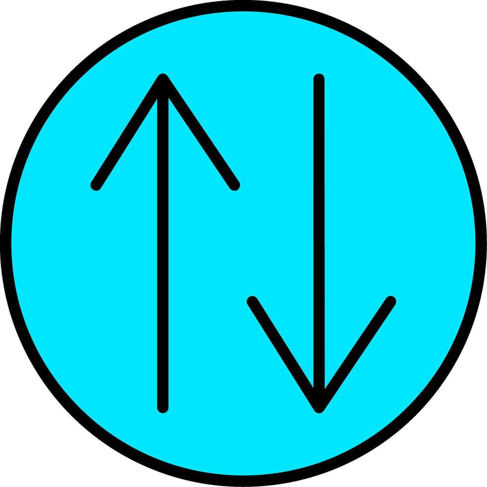 Swap Line Filled Icon vector