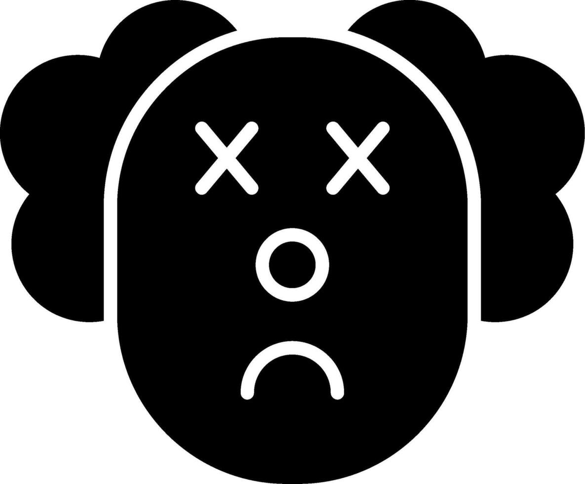 Clown Glyph Icon vector