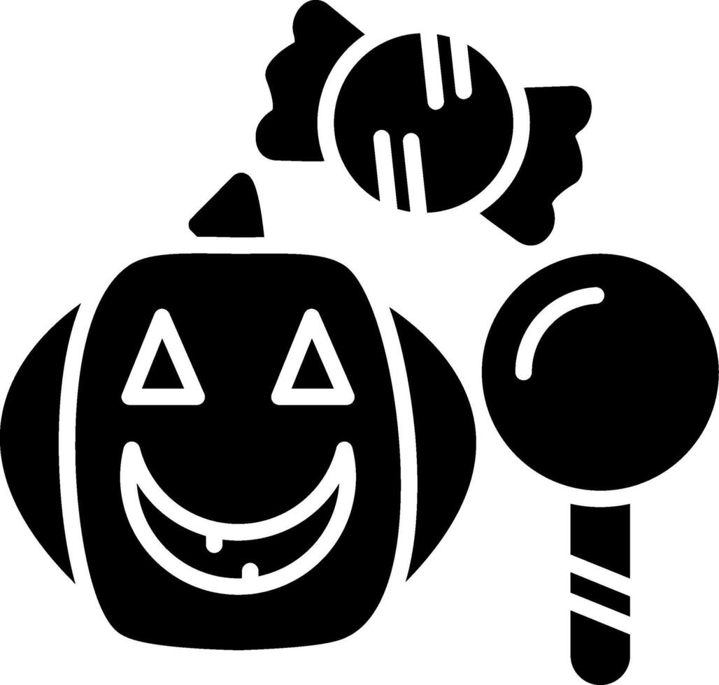 Trick or Treat Glyph Icon vector