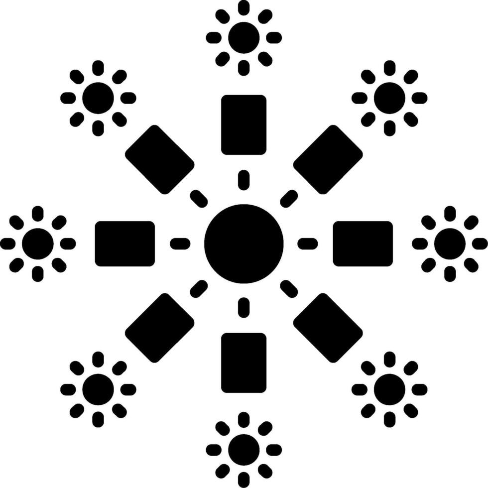 Lights Glyph Icon vector