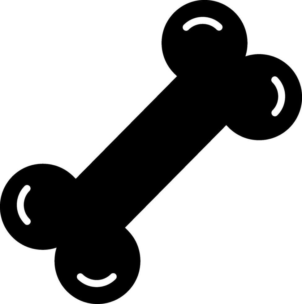 Bone Glyph Icon vector