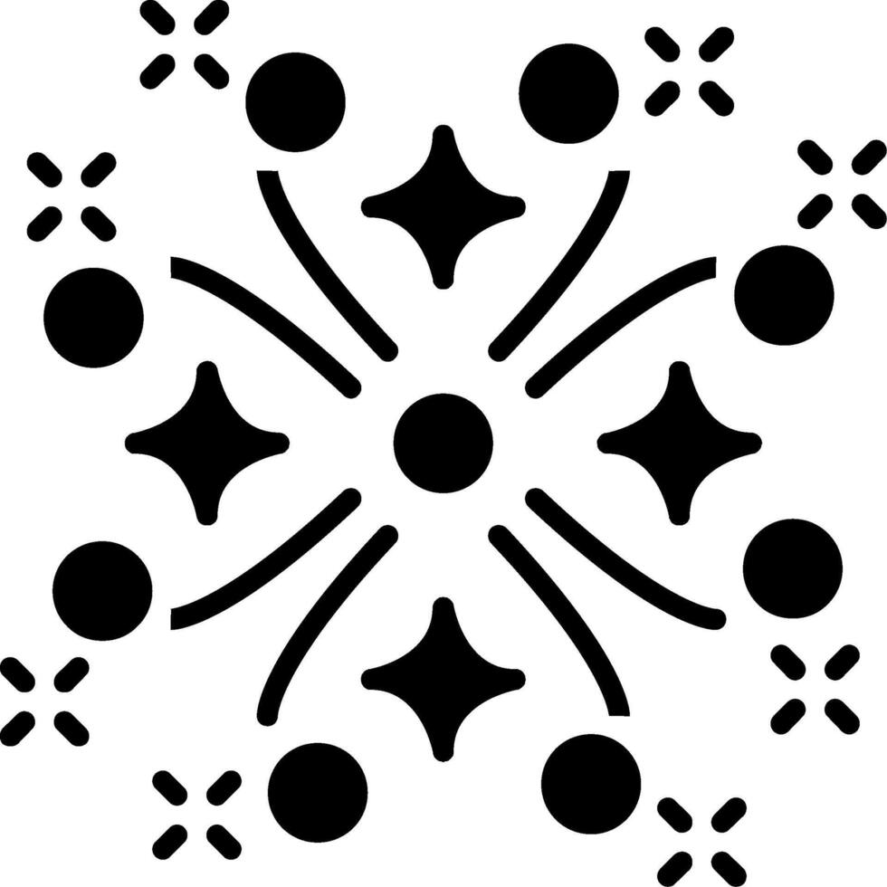 Firework Glyph Icon vector