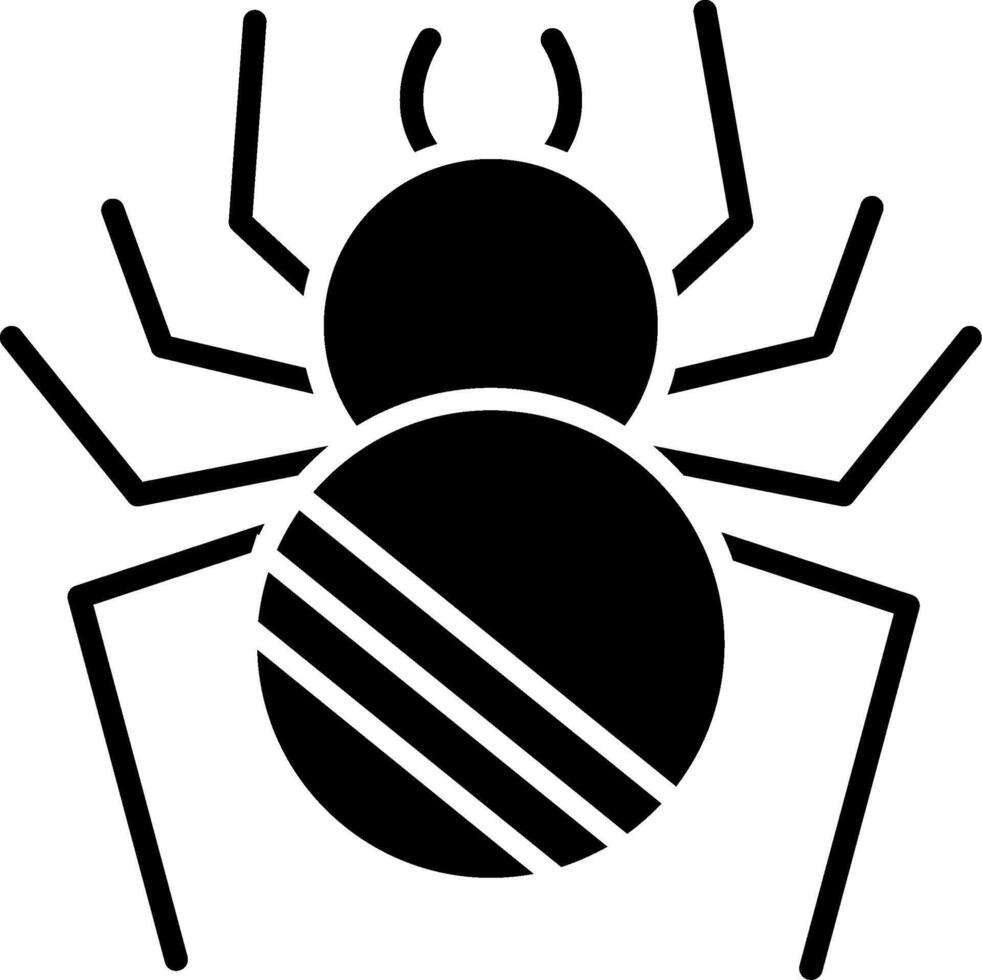 Spider Glyph Icon vector