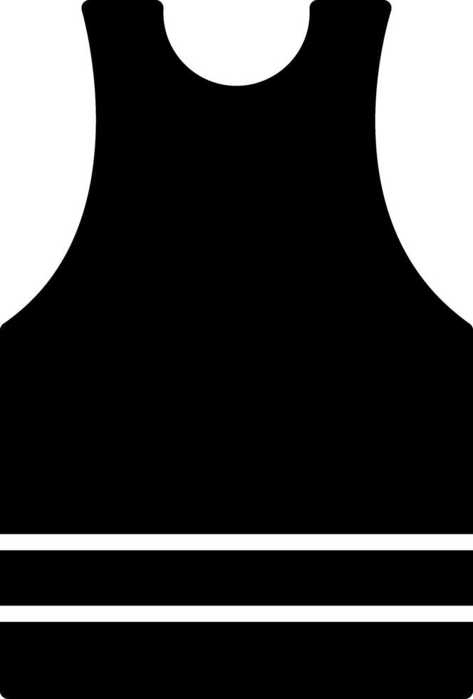 Undershirt Glyph Icon vector