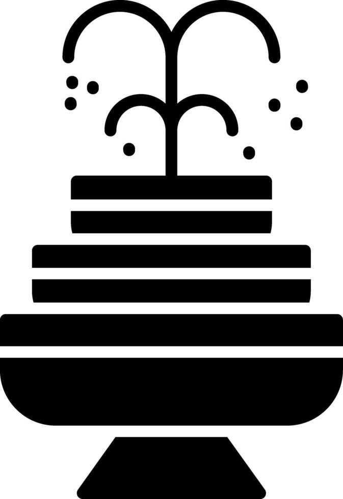 Fountain Glyph Icon vector