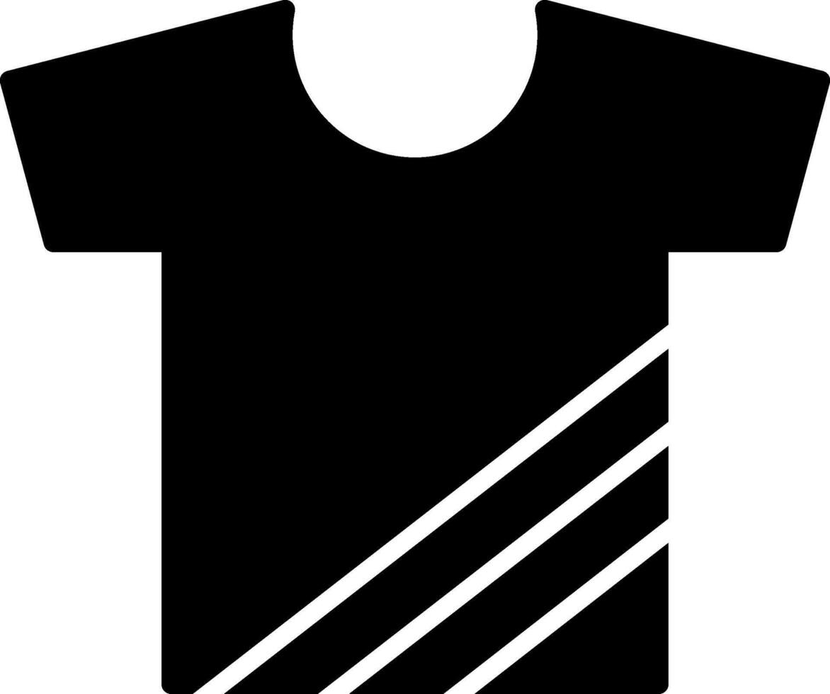 icono de glifo de camiseta vector