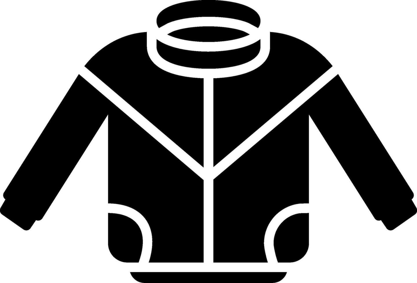 icono de glifo de chaqueta vector