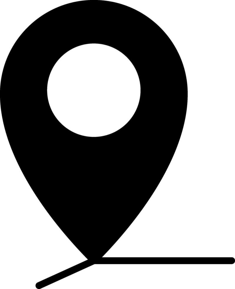 Location Glyph Icon vector