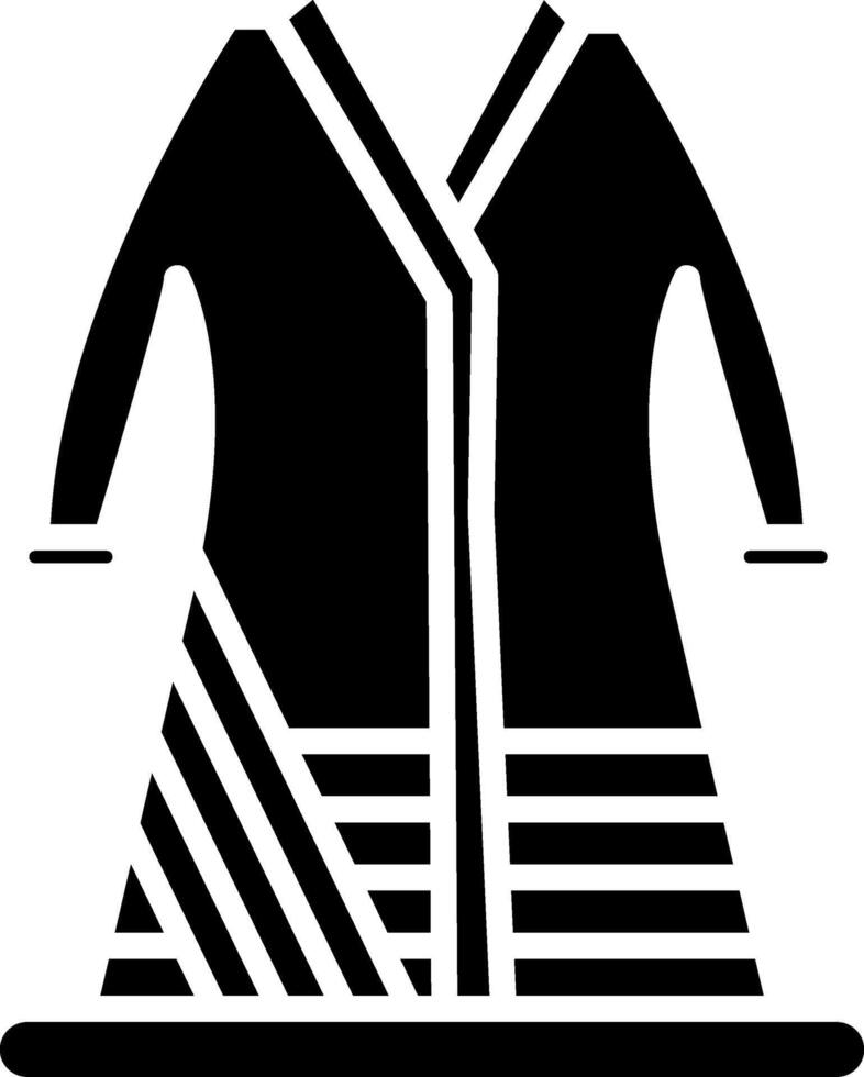 Bathrobe Glyph Icon vector
