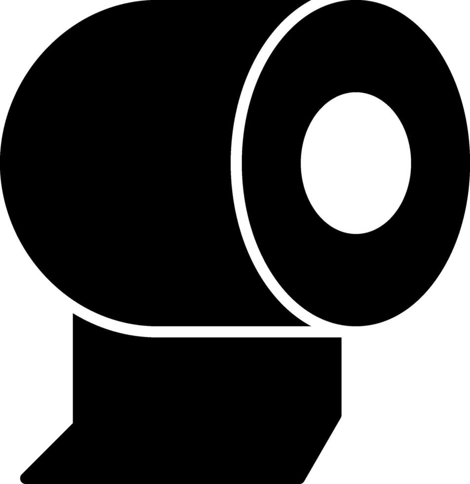 Toilet Paper Glyph Icon vector