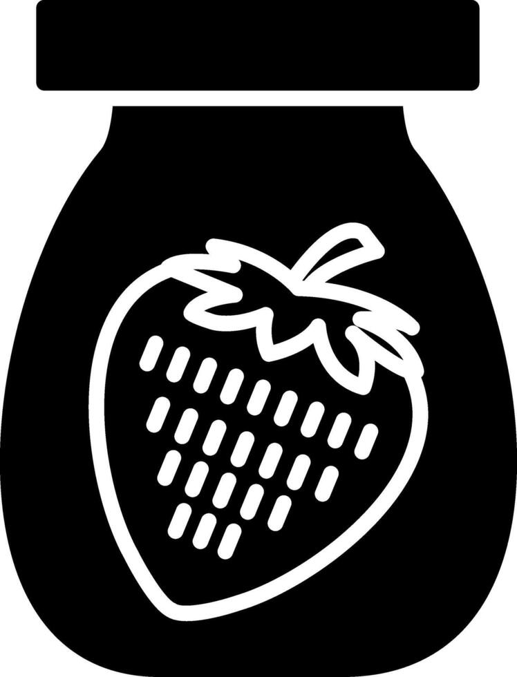 Jar Glyph Icon vector