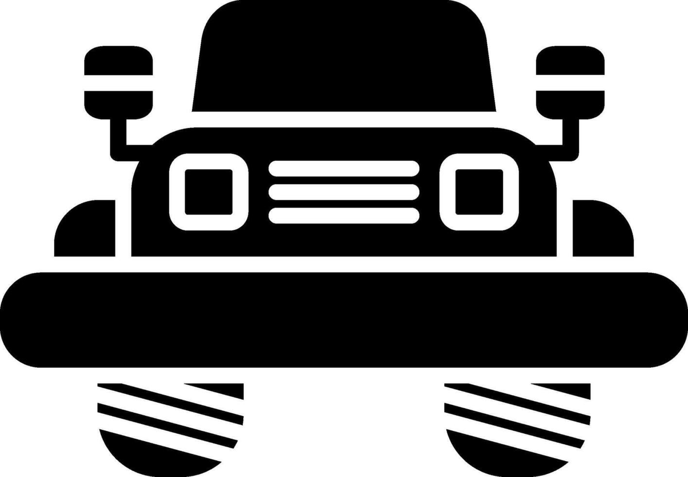 Jeep Glyph Icon vector