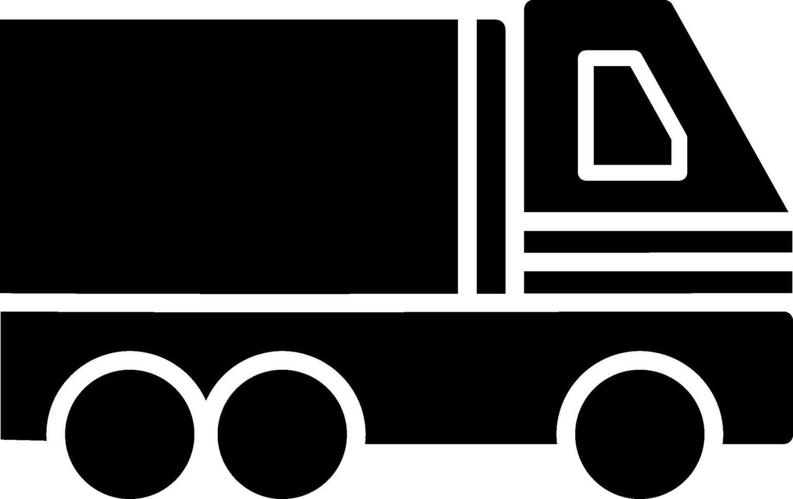 Trailer Glyph Icon vector