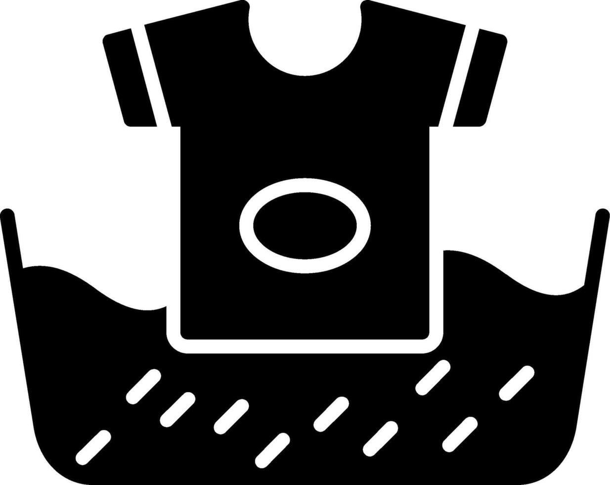 Wash Glyph Icon vector