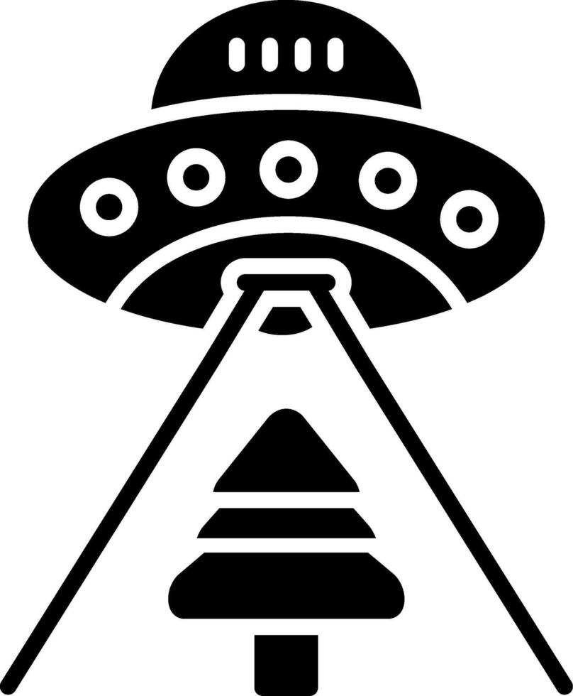 Ufo Glyph Icon vector