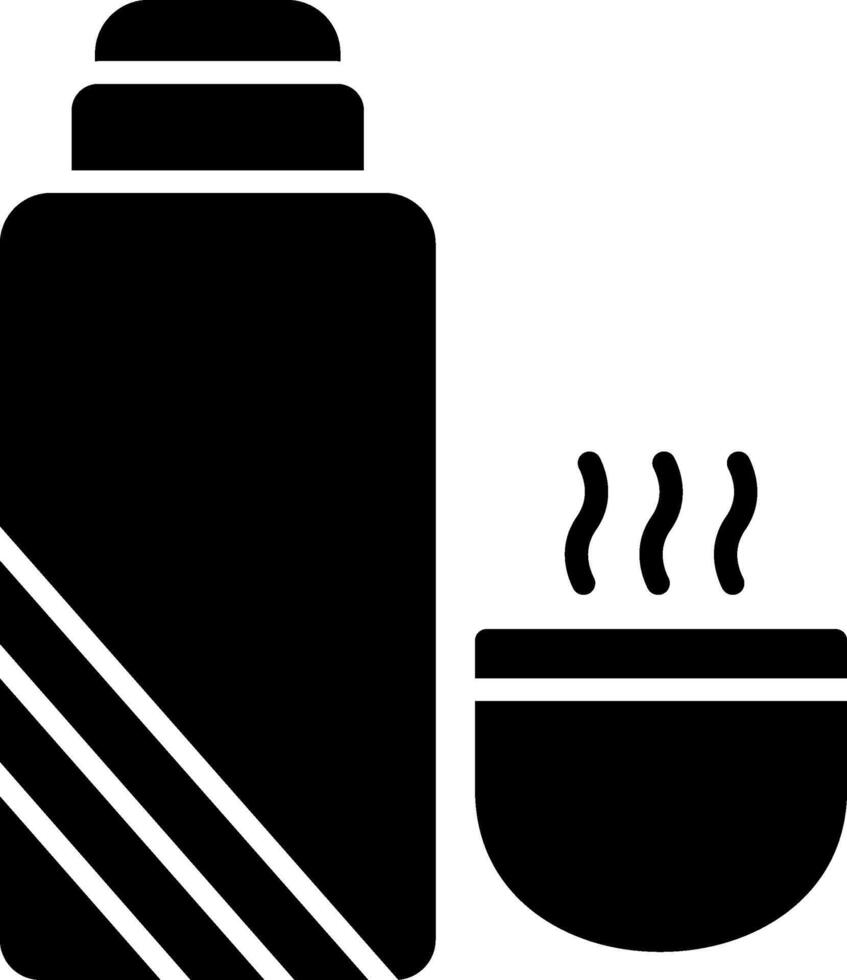 Thermos Glyph Icon vector
