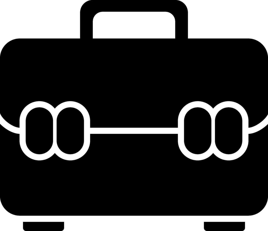 Briefcase Glyph Icon vector