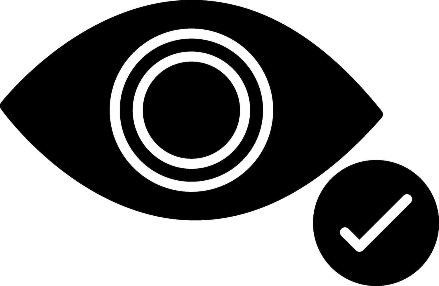 icono de glifo de ojo vector