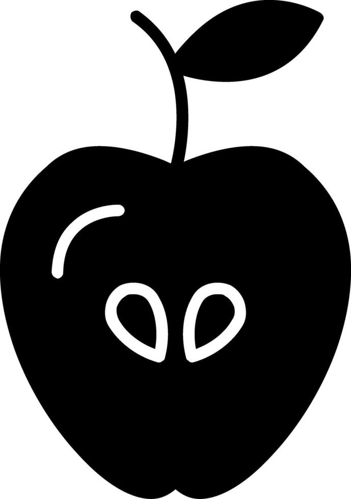 Apple Glyph Icon vector