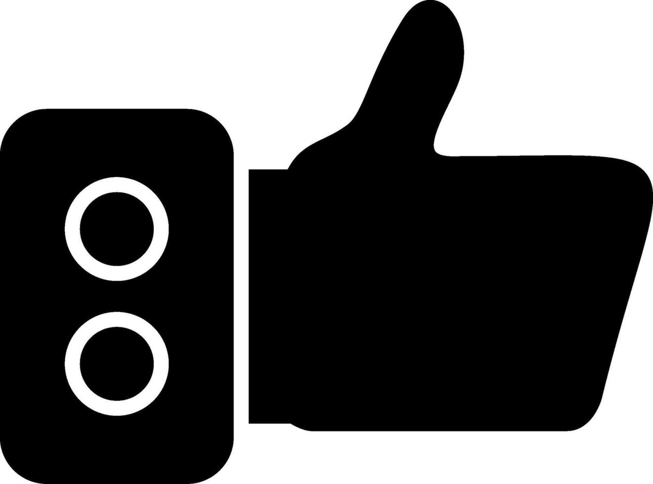 Like Glyph Icon vector