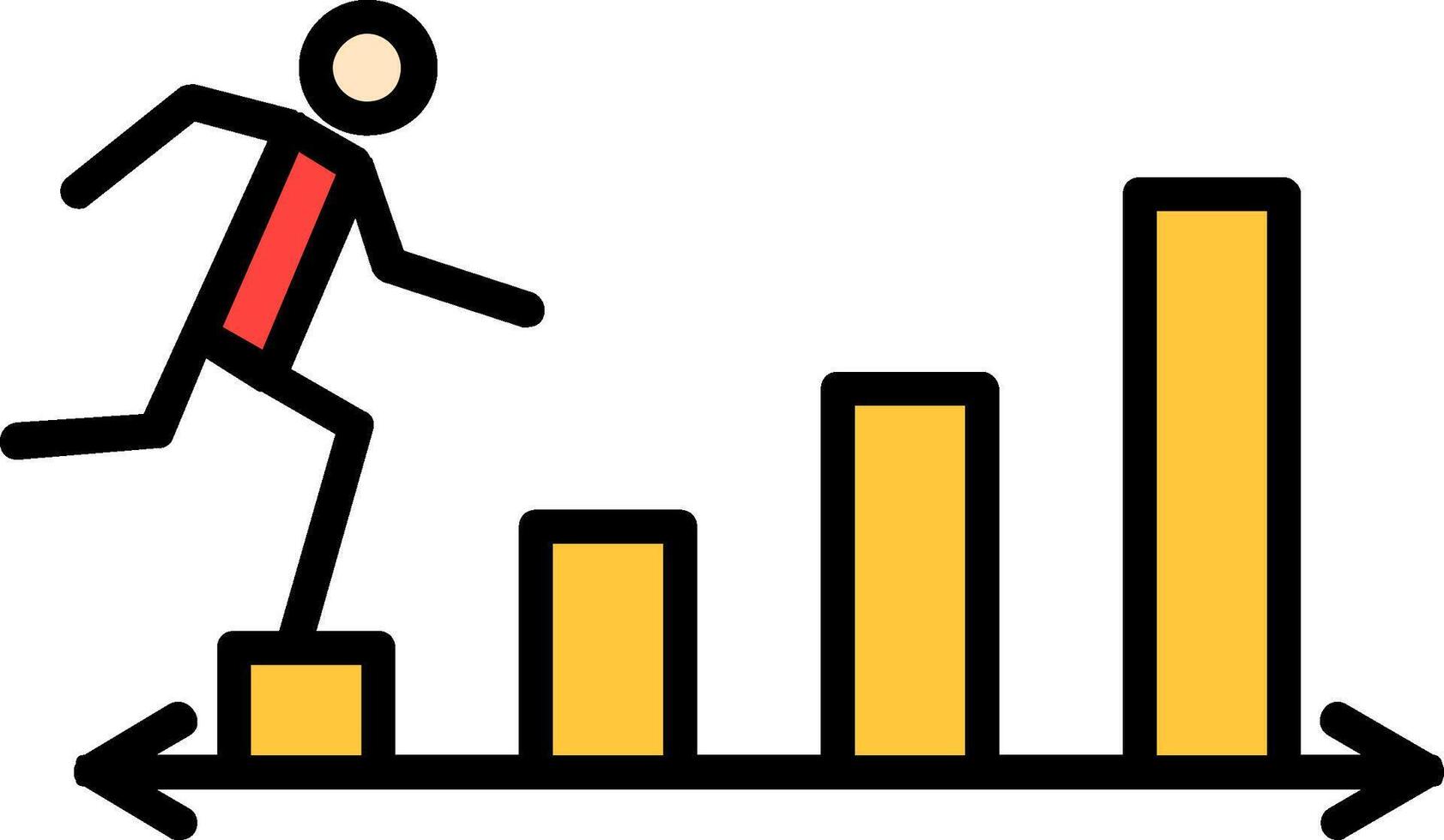 Commerce Career Line Filled Icon vector