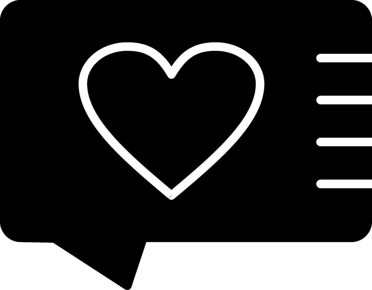 Give Heart Glyph Icon vector