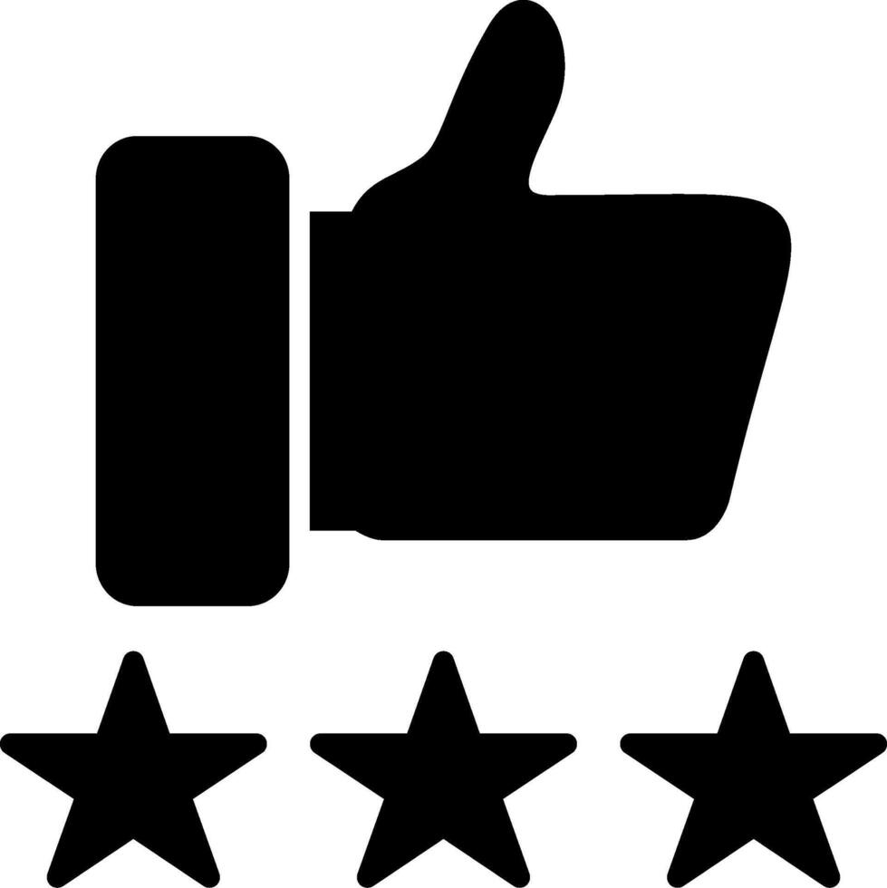 Customer Review Glyph Icon vector