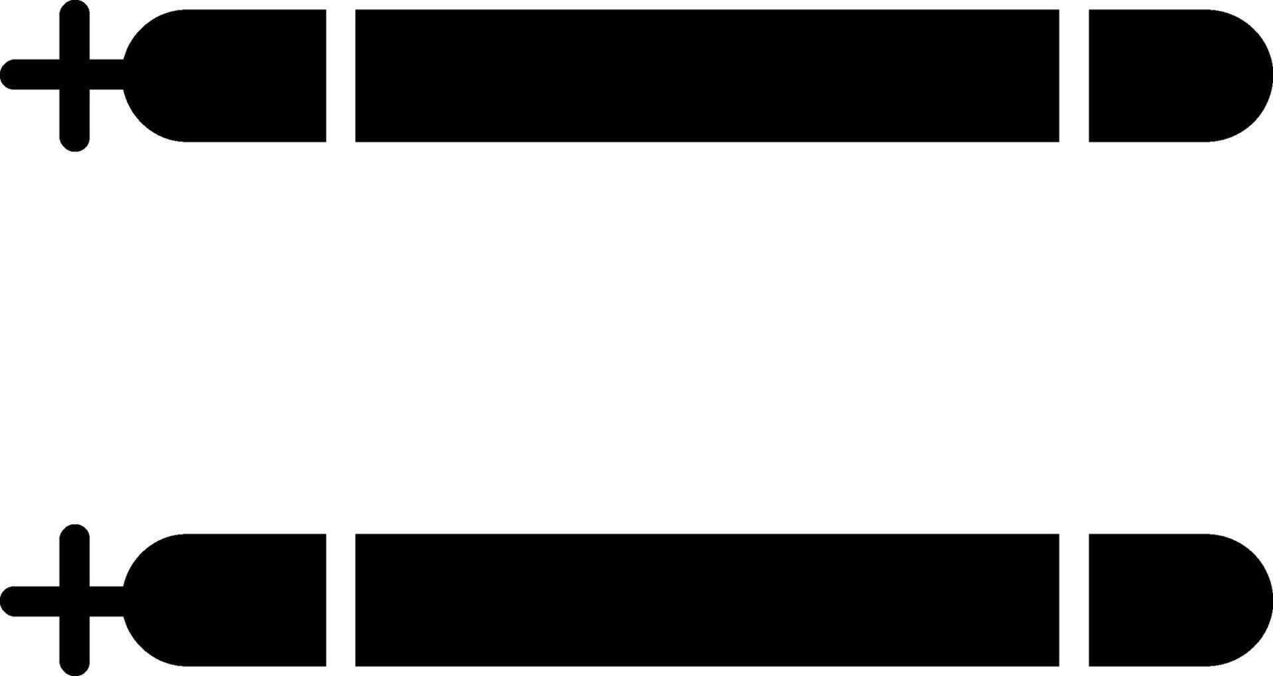 Sticks Glyph Icon vector