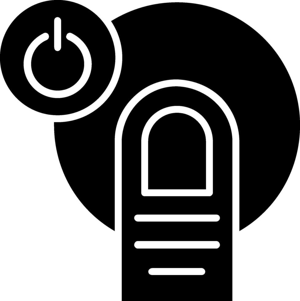 Power Glyph Icon vector