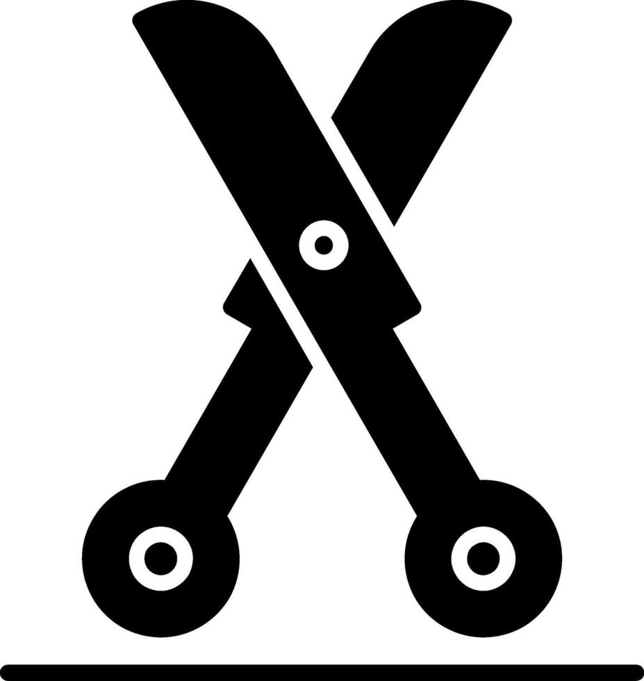 Shears Glyph Icon vector