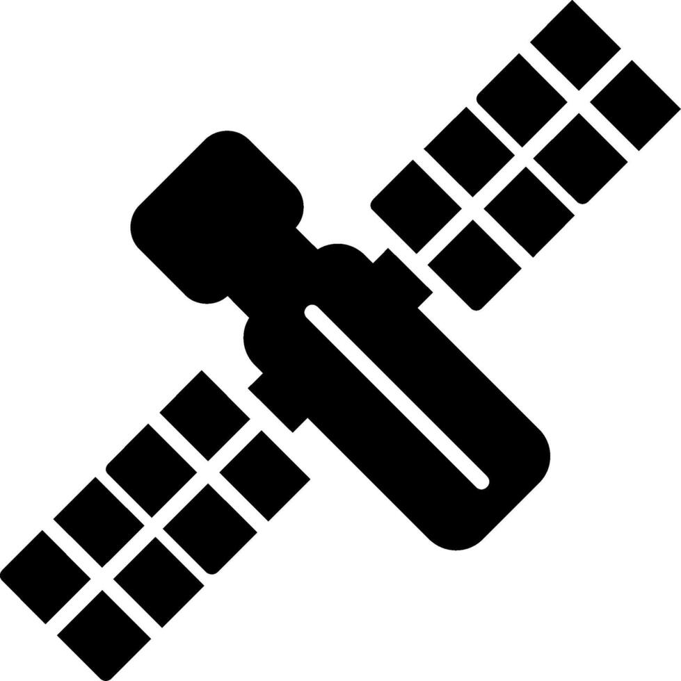 satélite glifo icono vector