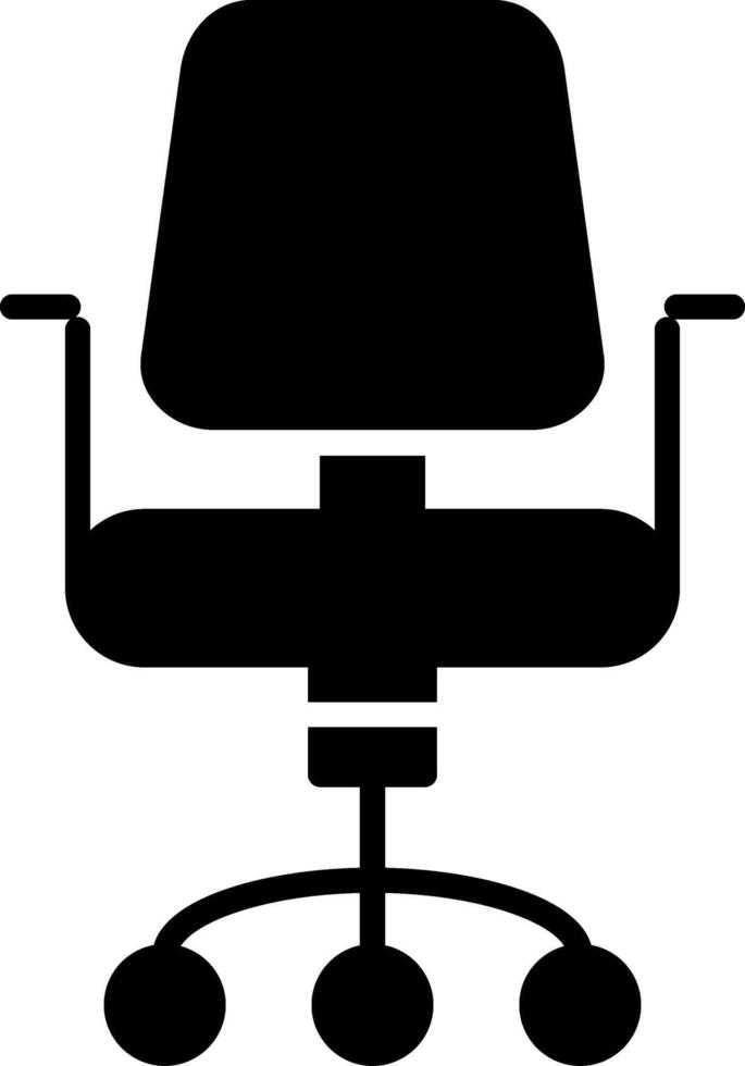 icono de glifo de silla vector