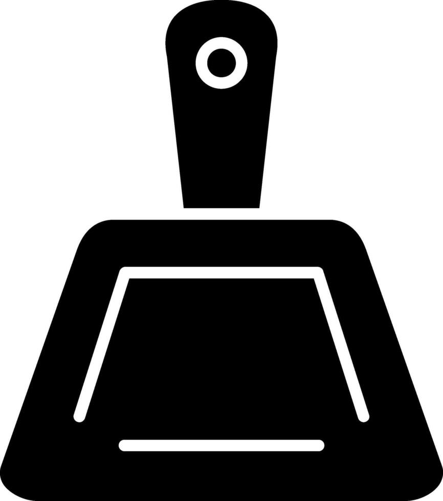 Dustpan Glyph Icon vector