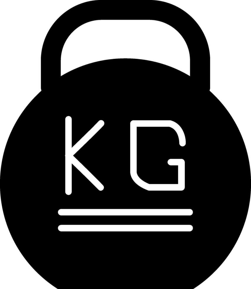 Weight Glyph Icon vector