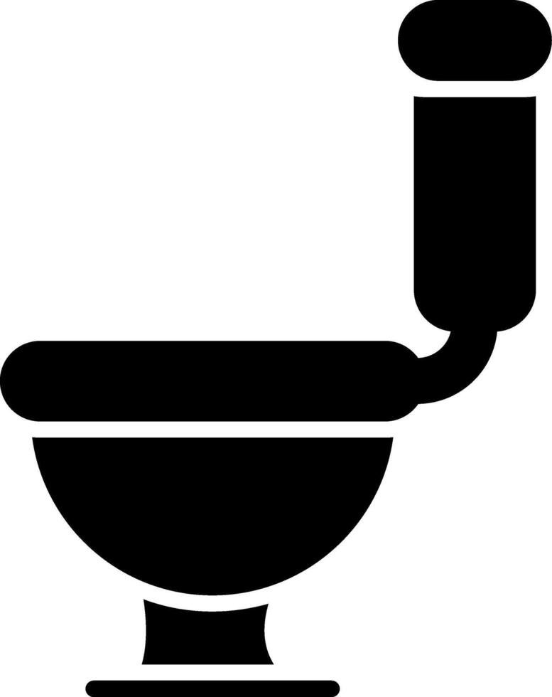 Toilet Glyph Icon vector