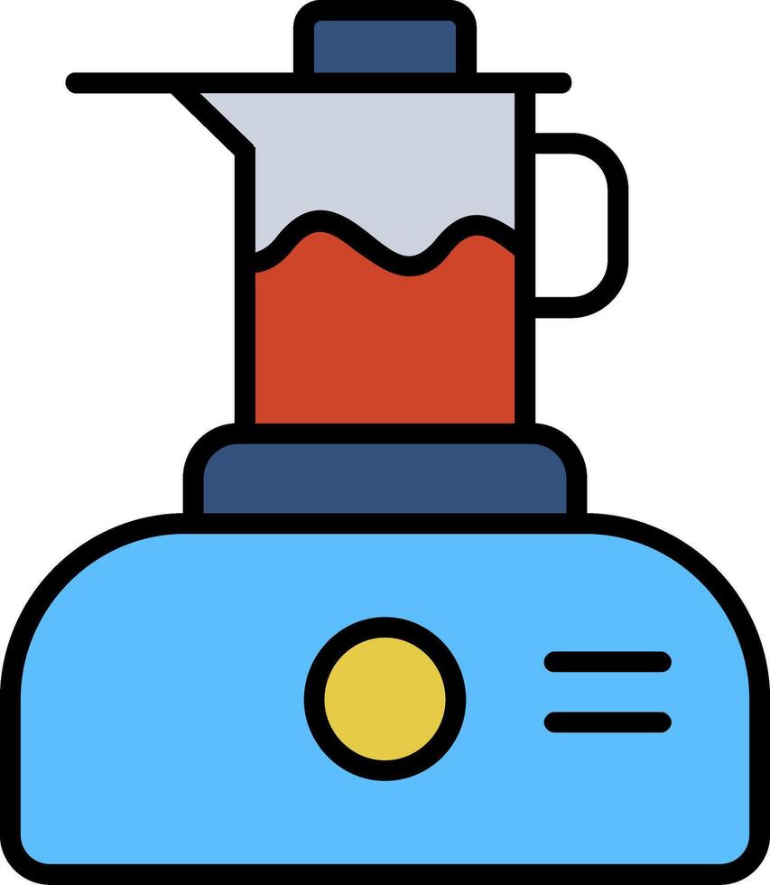 Juicer Line Filled Icon vector