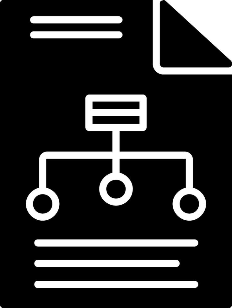 Hierarchy Glyph Icon vector