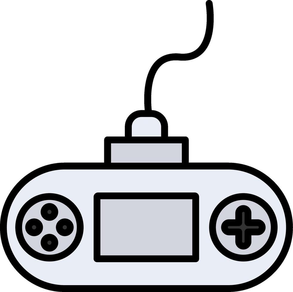 Console Line Filled Icon vector