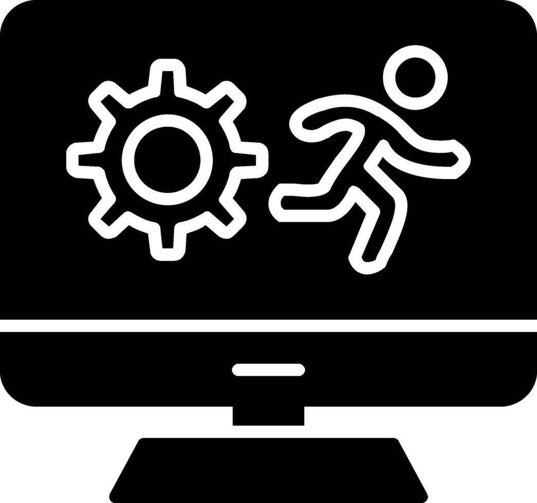 Sprint Glyph Icon vector