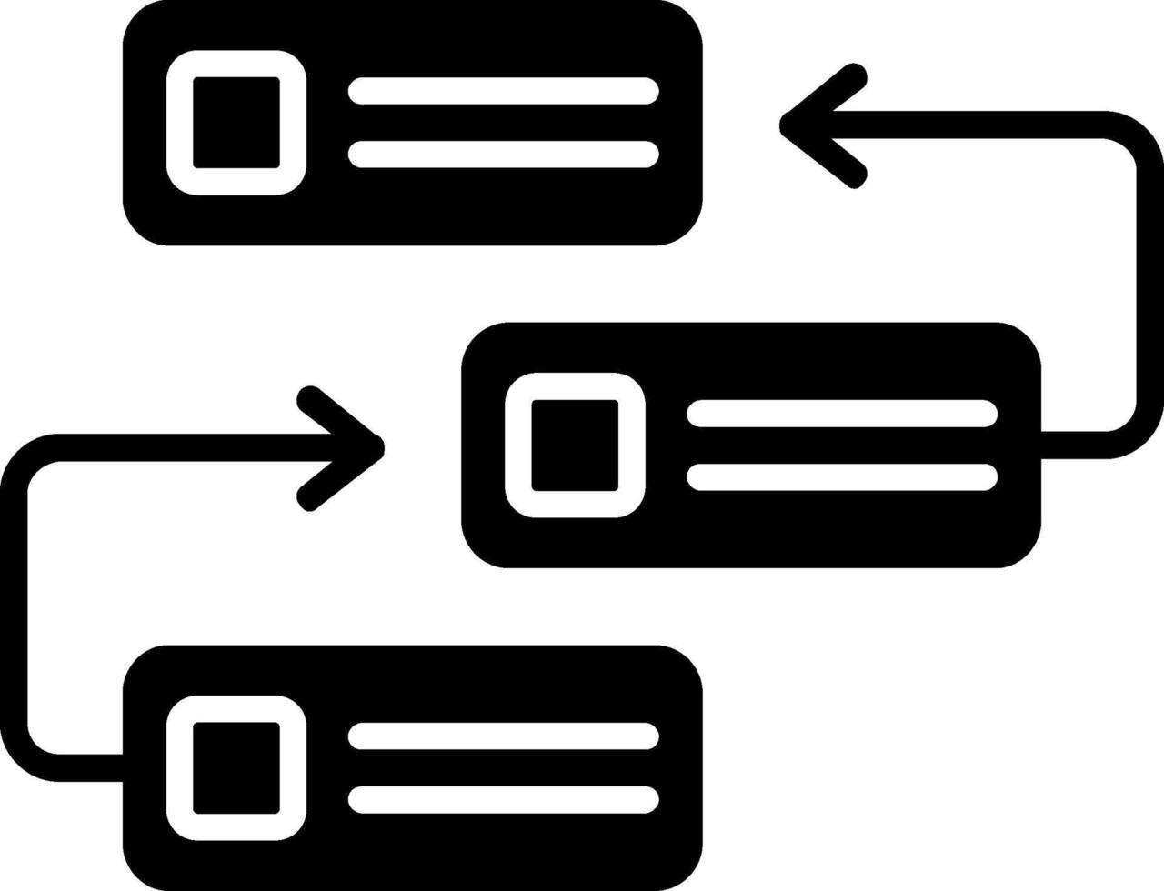 Backlog Glyph Icon vector