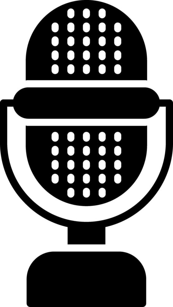 Microphone Glyph Icon vector