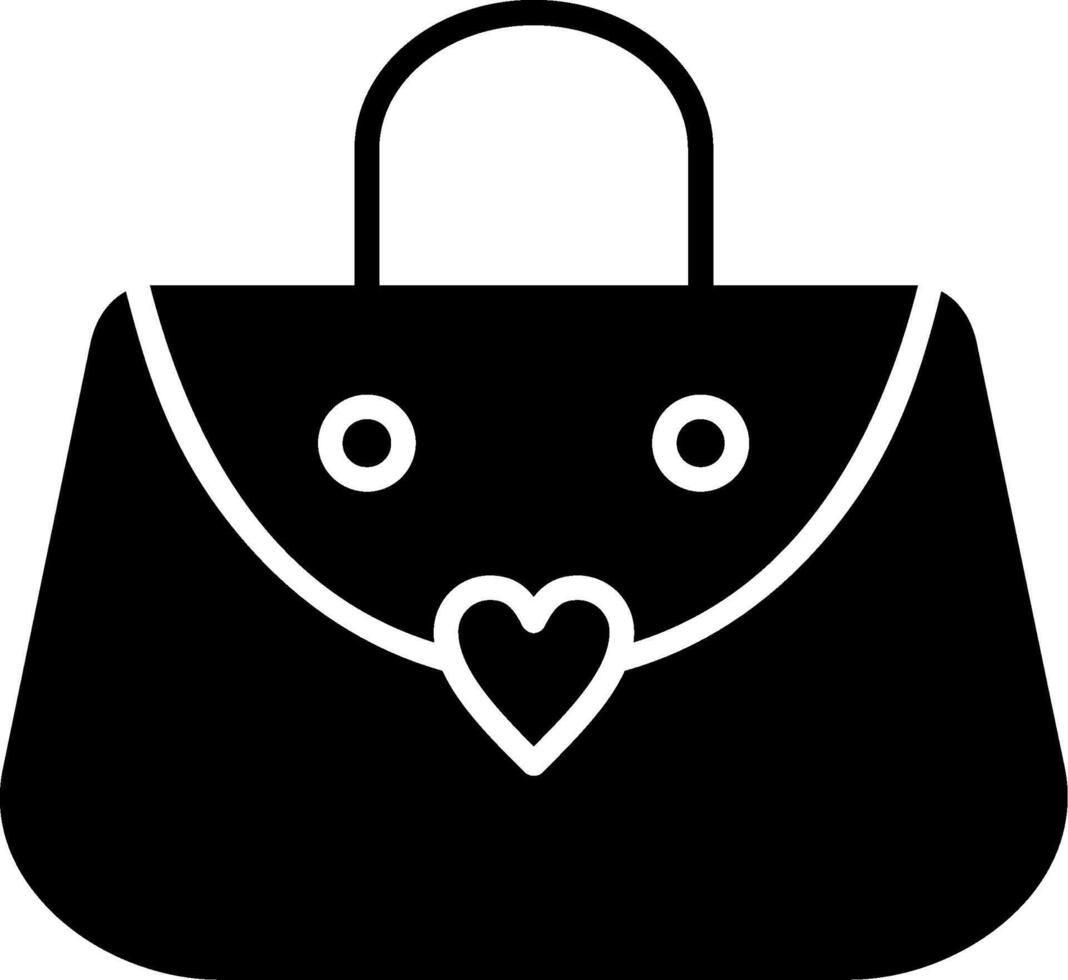 Purse Glyph Icon vector