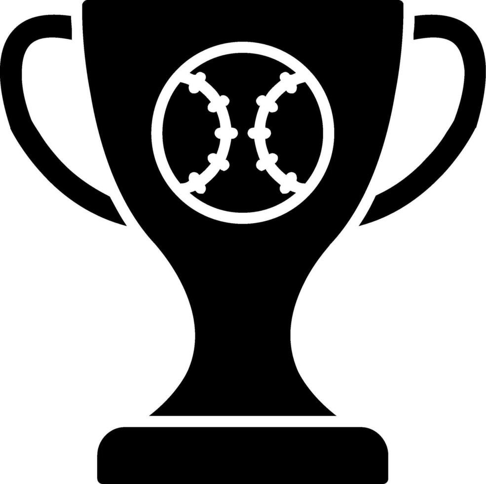 Baseball Glyph Icon vector