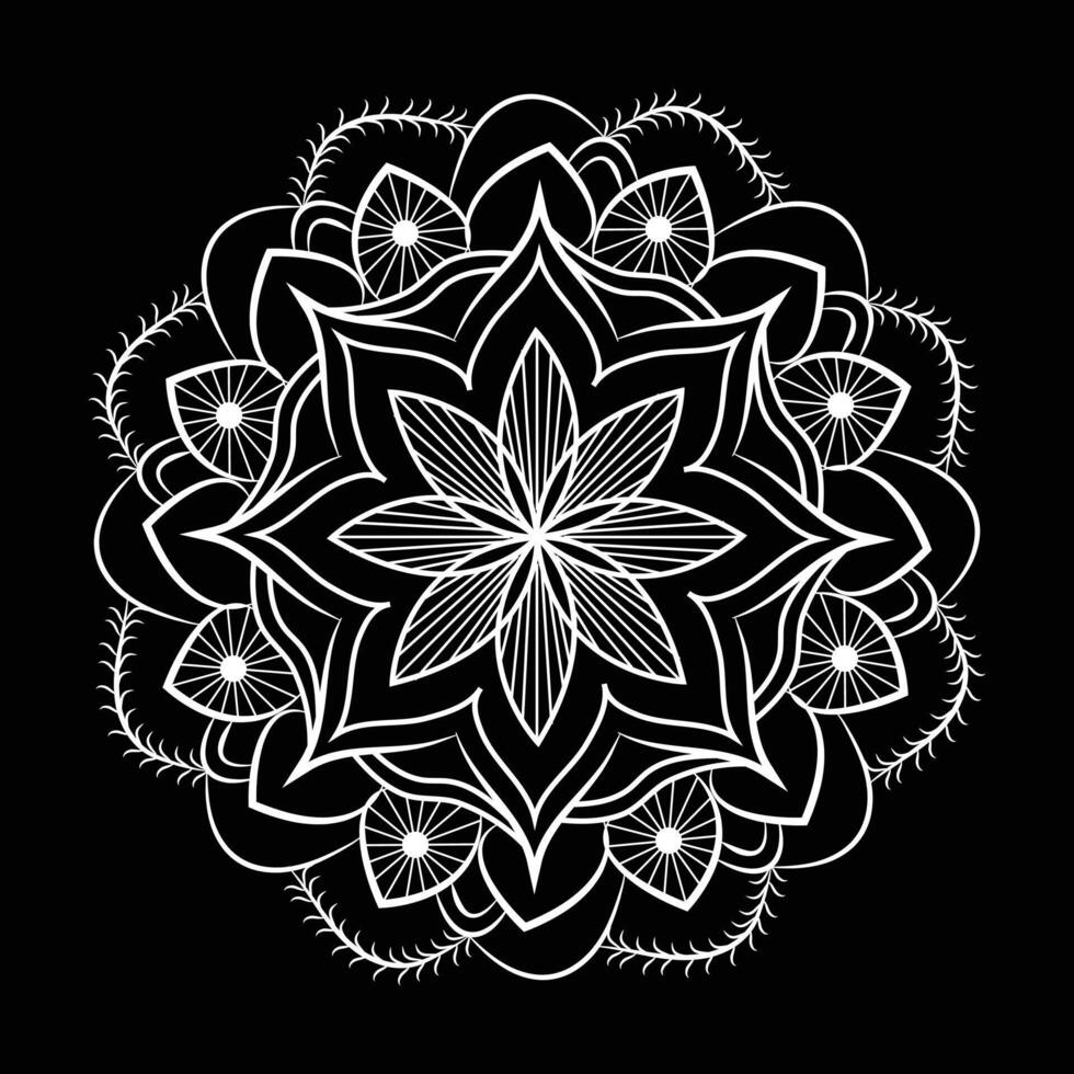 Flower floral unique Simple Mandala Art Pattern And Designs for free download vector