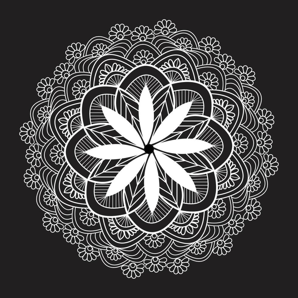 flor floral mehndi tatuaje eps mandala patrones para descargar vector