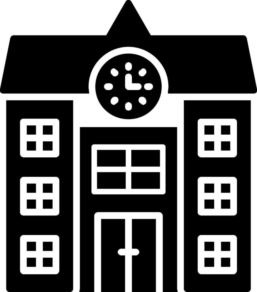Univeristy Glyph Icon vector