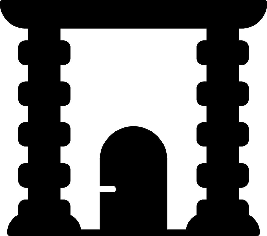 Archway Glyph Icon vector