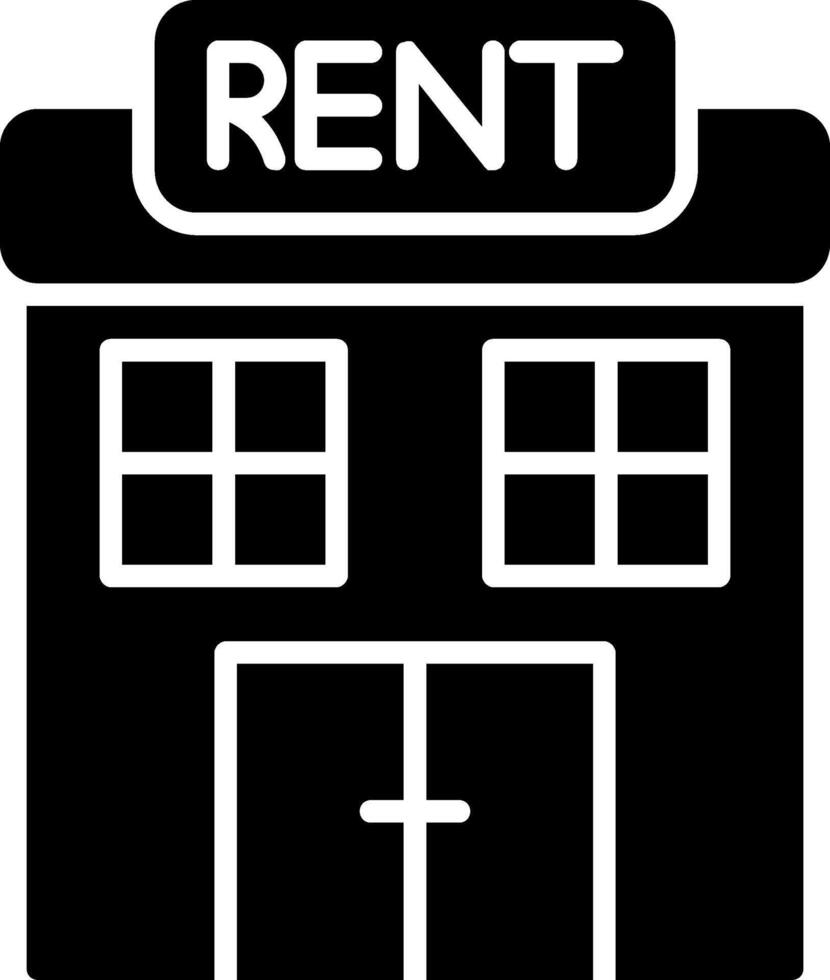 Renting Glyph Icon vector