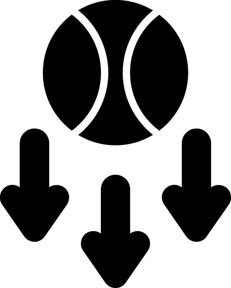 Gravity Glyph Icon vector